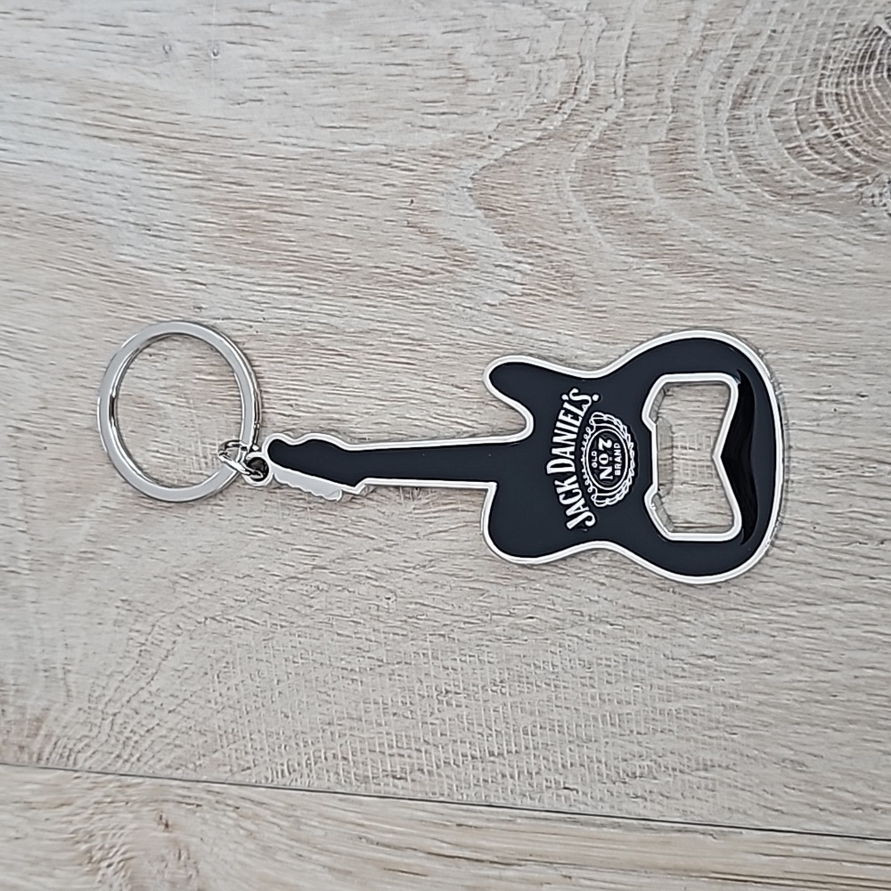 NWOT Jack Daniel's No 7 Guitar bottle opener Keychain